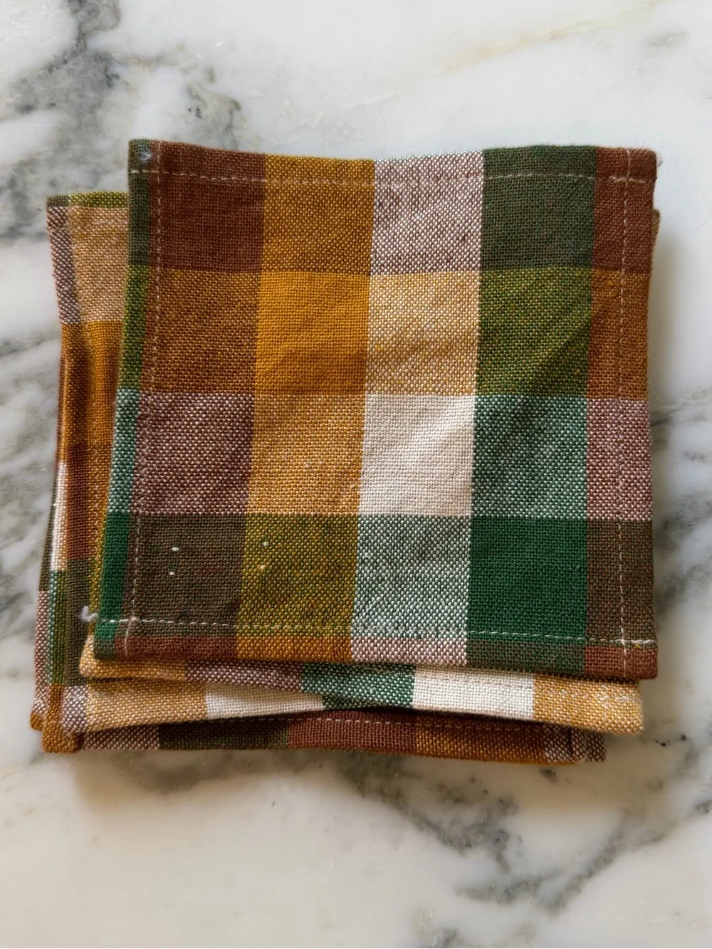 New Heather Taylor Home Plaid Coasters / Cocktail Napkins Set of 5 | Nordstrom
